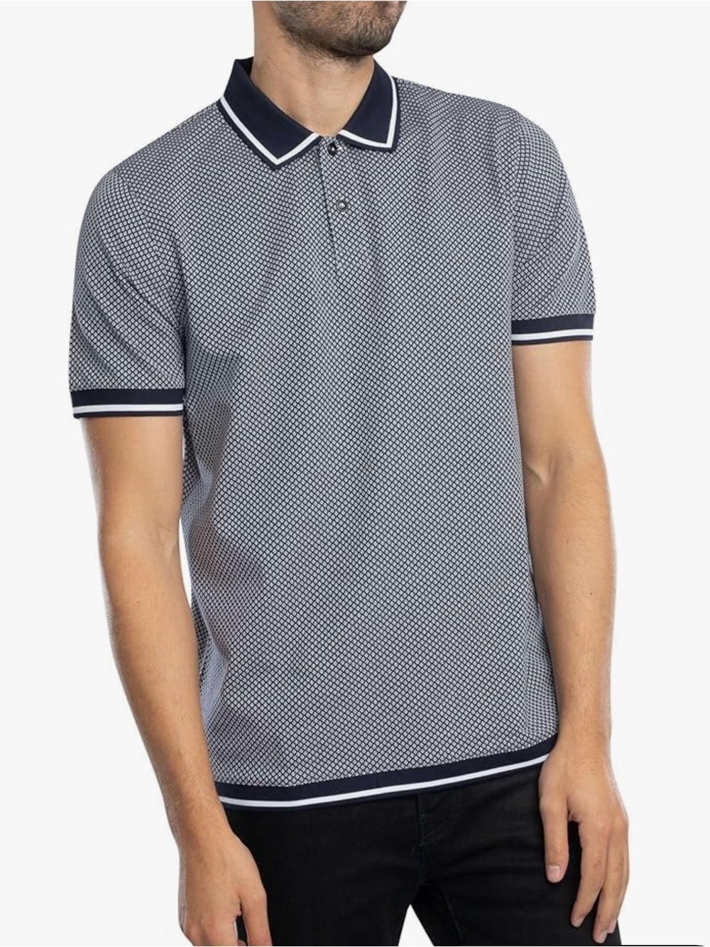 Men's Ted Baker Affric Regular Geo Textured Polo